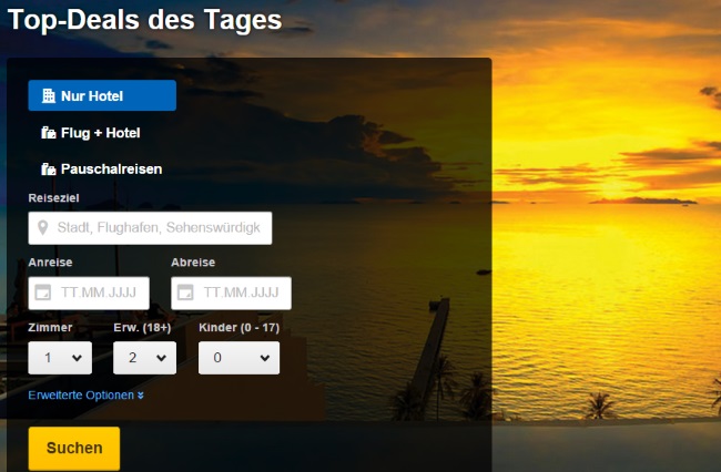 Expedia Top-Deal des Tages