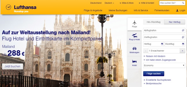 Lufthansa Onlineshop