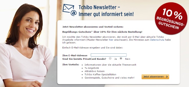 Tchibo Newsletter