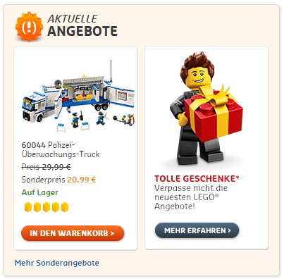 LEGO Sonderangebote