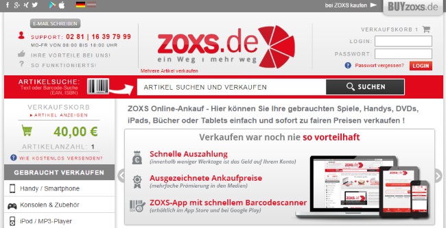ZOXS Onlineshop