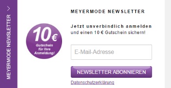 Meyer Mode Newsletter