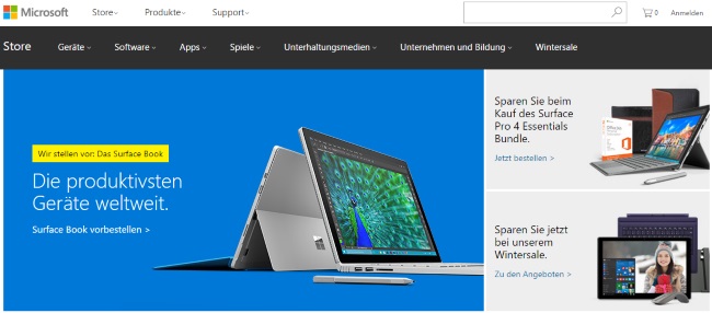 Microsoft Store Onlineshop