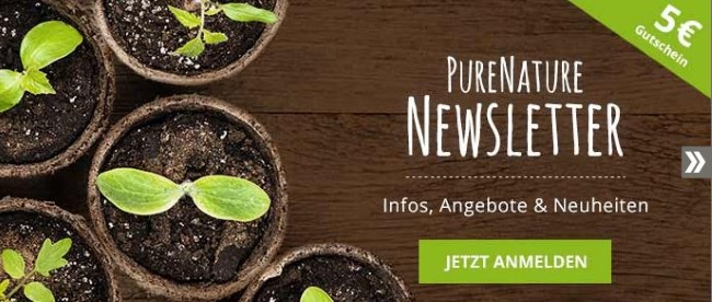 PureNature Gutschein Newsletter