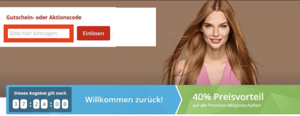 Parship Aktionscode hier eintragen