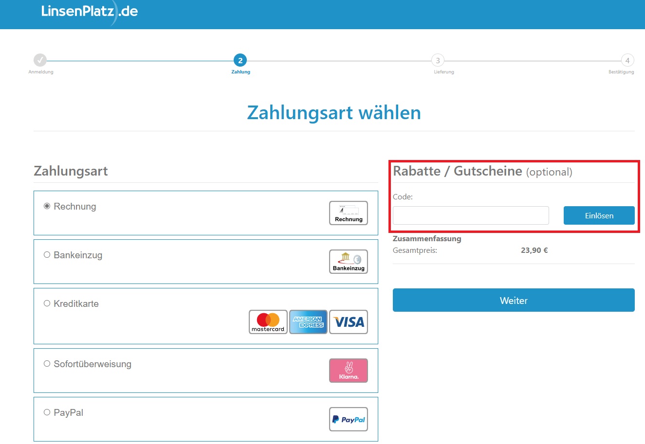 Gutscheincode LinsenPlatz
